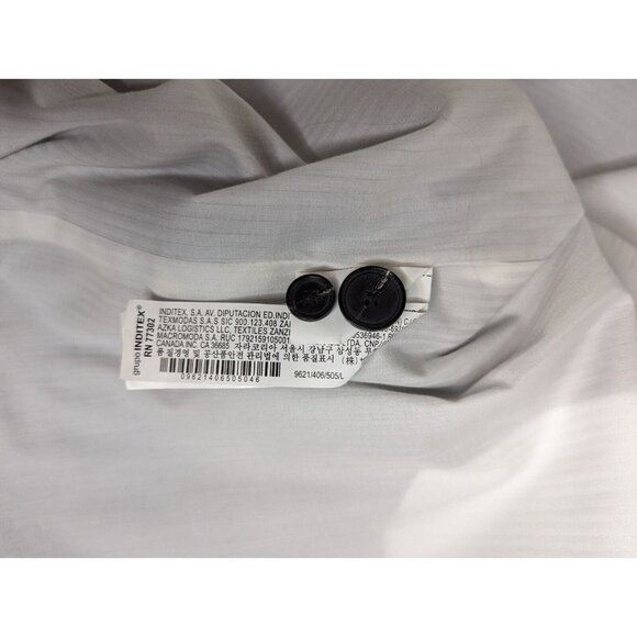 Zara‎ Women's Brown Button-Down Blazer Jacket Outwear Cotton Blend Size Large - Picture 9 of 10